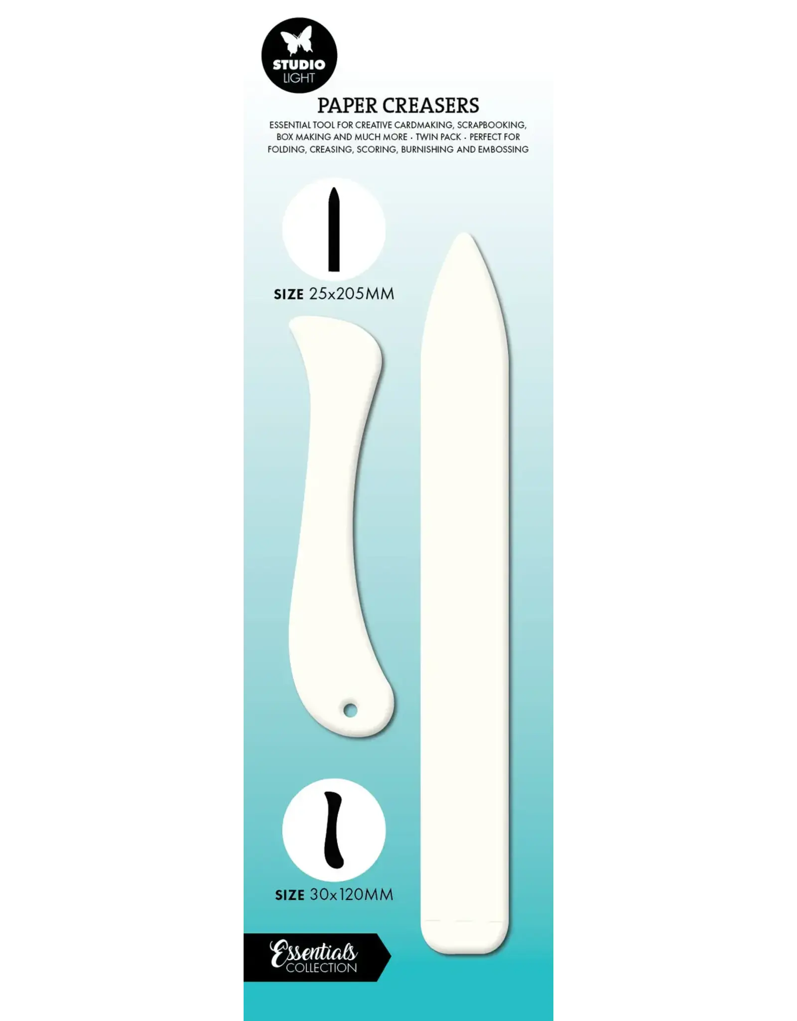 STUDIOLIGHT STUDIOLIGHT ESSENTIALS COLLECTION STRAIGHT & CURVED CREASERS TOOL SET