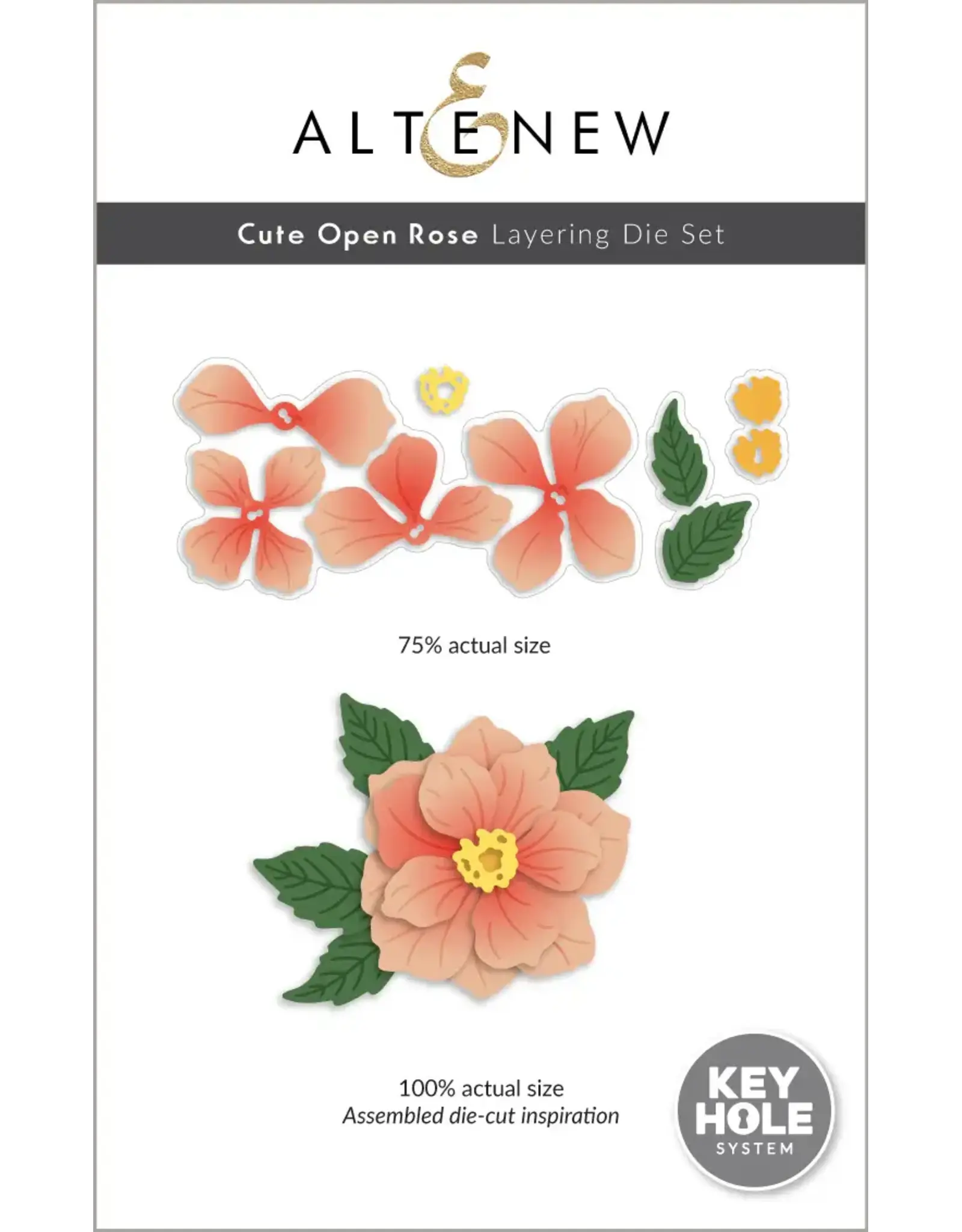 ALTENEW ALTENEW CUTE OPEN ROSE LAYERING DIE SET