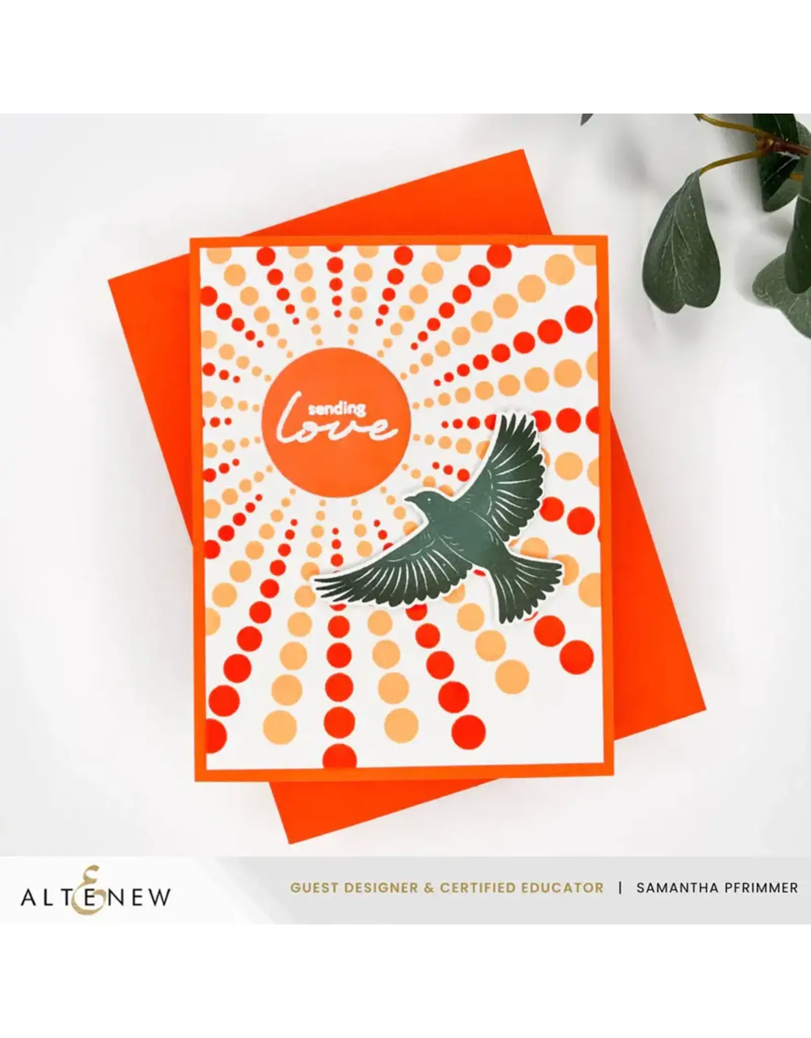 ALTENEW ALTENEW GEO PLAY WREATH BUILDER CLEAR STAMP & DIE SET