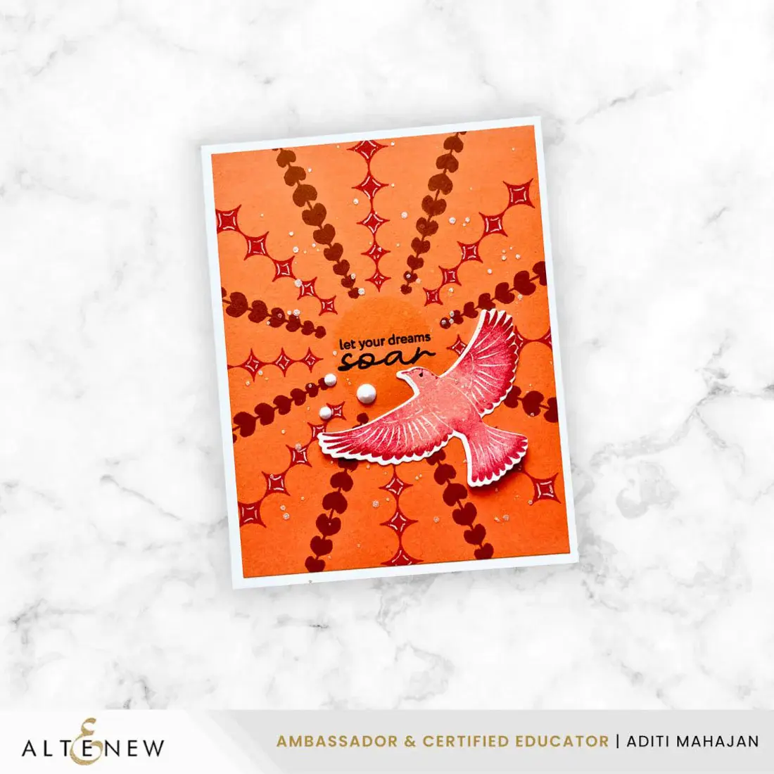 ALTENEW ALTENEW GEO PLAY WREATH BUILDER CLEAR STAMP & DIE SET