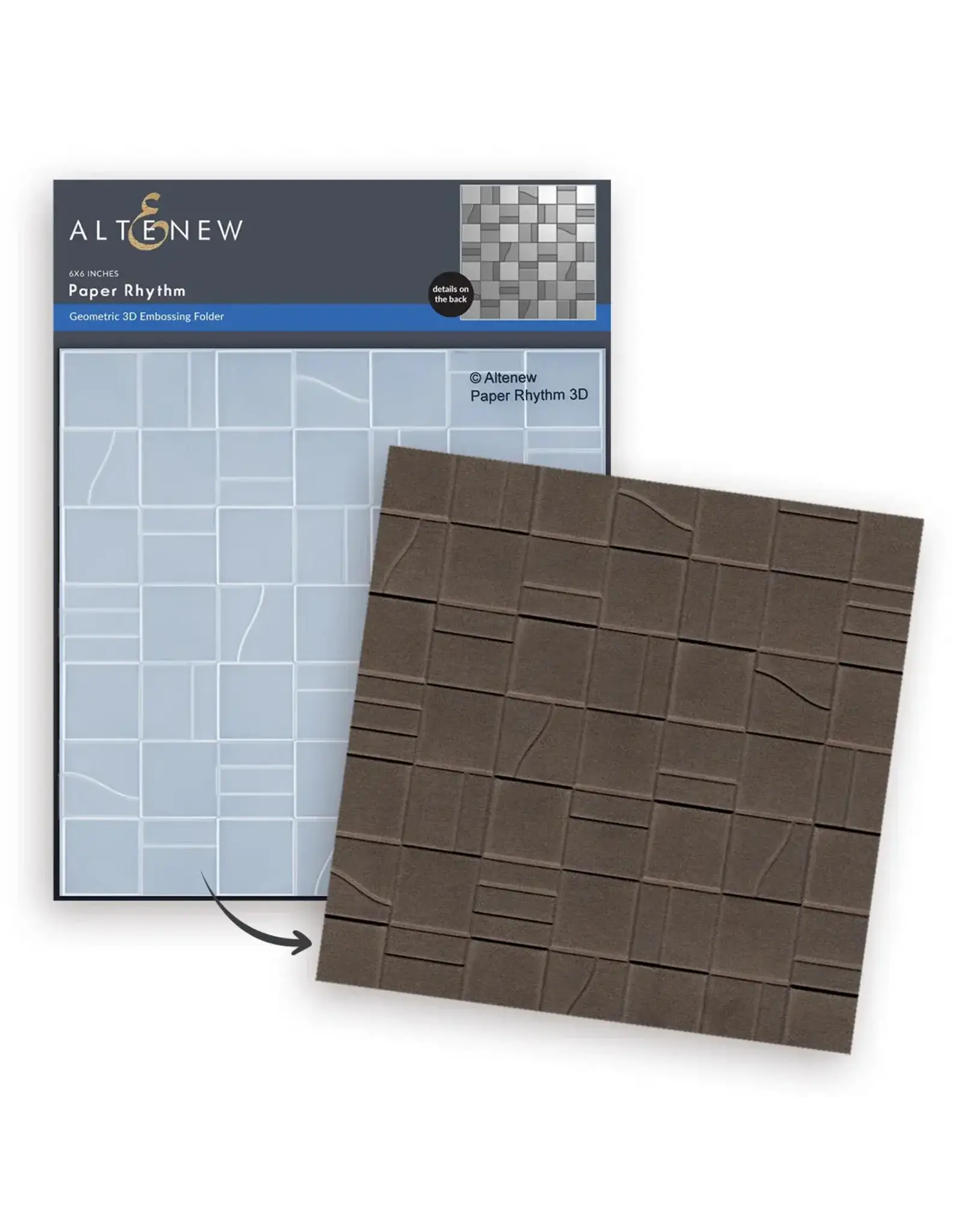 ALTENEW ALTENEW PAPER RHYTHM 3D EMBOSSING FOLDER