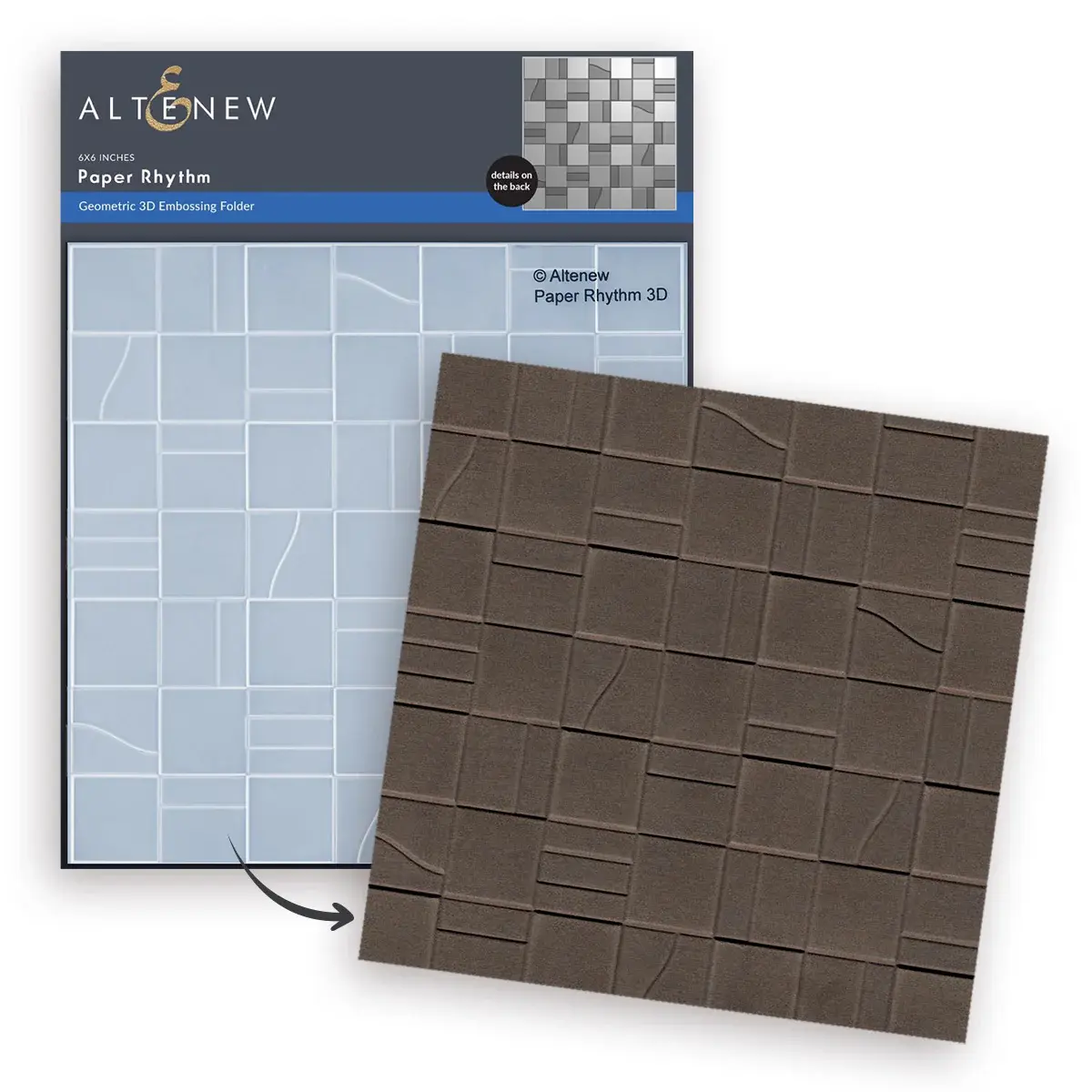 ALTENEW ALTENEW PAPER RHYTHM 3D EMBOSSING FOLDER