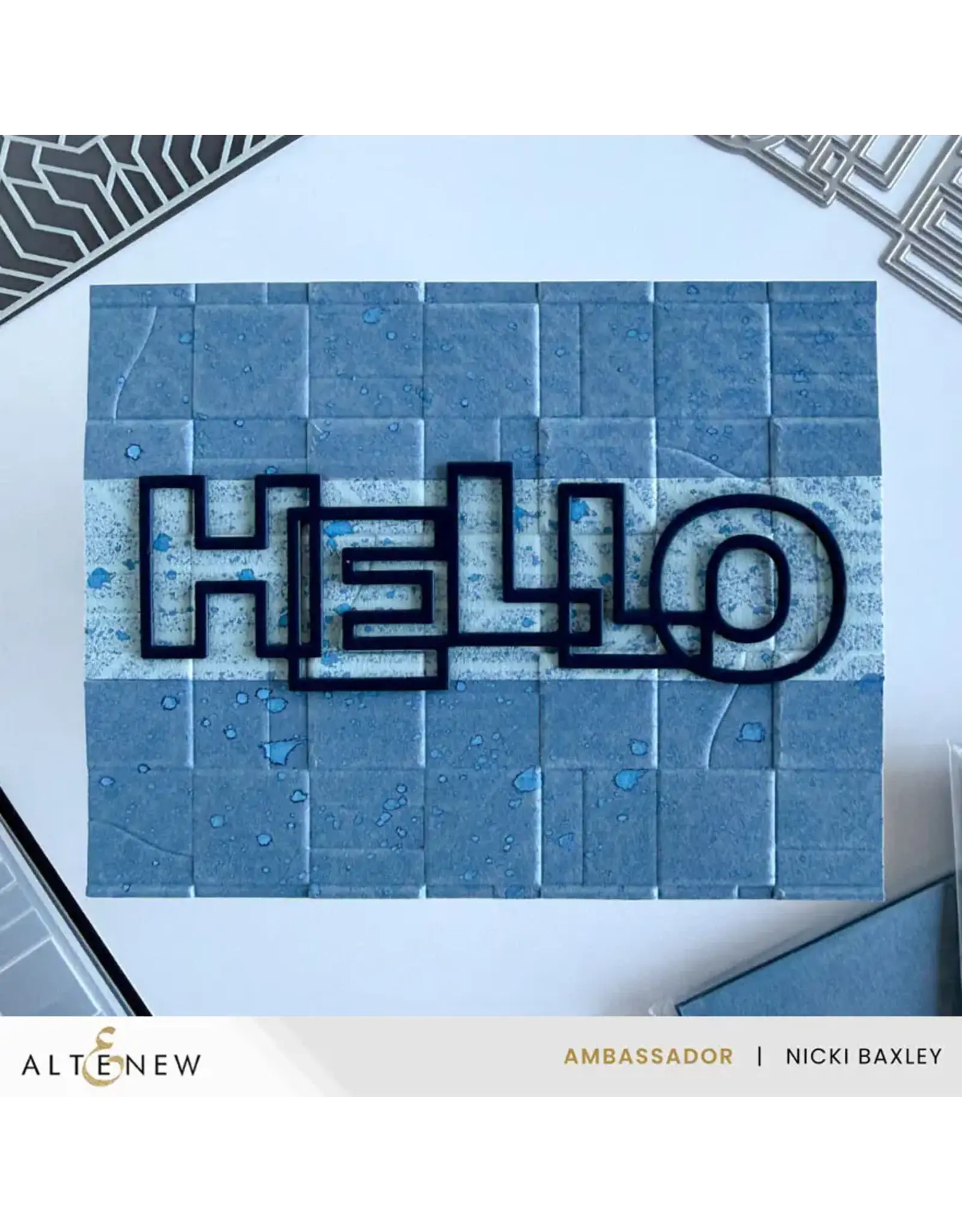 ALTENEW ALTENEW PAPER RHYTHM 3D EMBOSSING FOLDER