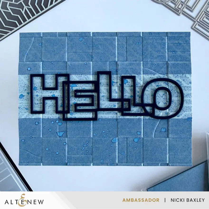 ALTENEW ALTENEW PAPER RHYTHM 3D EMBOSSING FOLDER