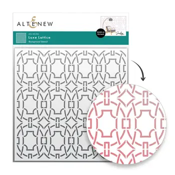 ALTENEW ALTENEW LUXE LATTICE 6x6 BACKGROUND STENCIL