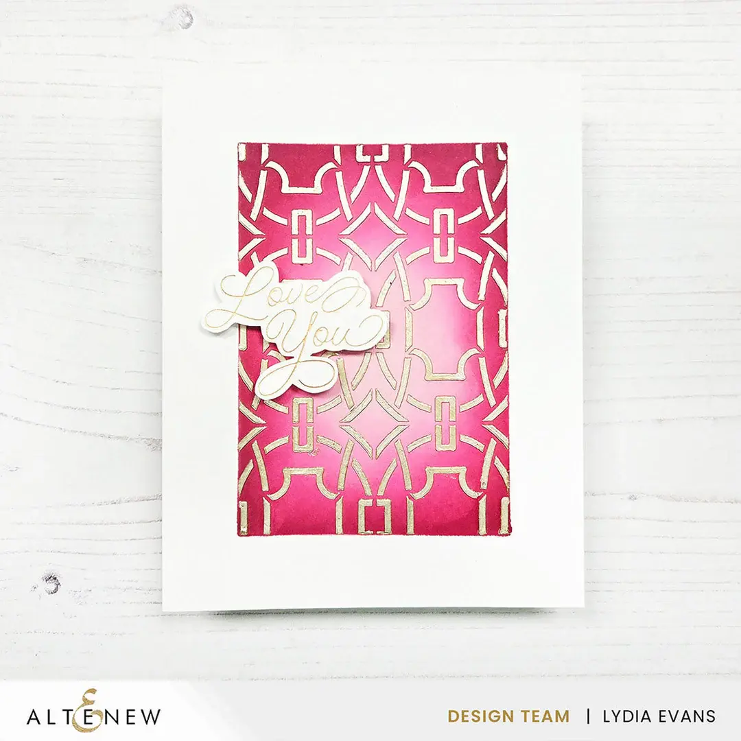 ALTENEW ALTENEW LUXE LATTICE 6x6 BACKGROUND STENCIL