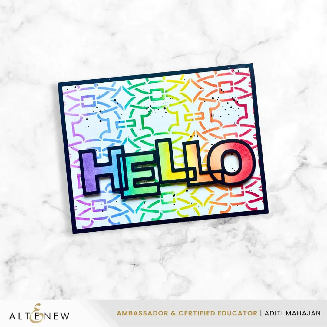 ALTENEW ALTENEW LUXE LATTICE 6x6 BACKGROUND STENCIL
