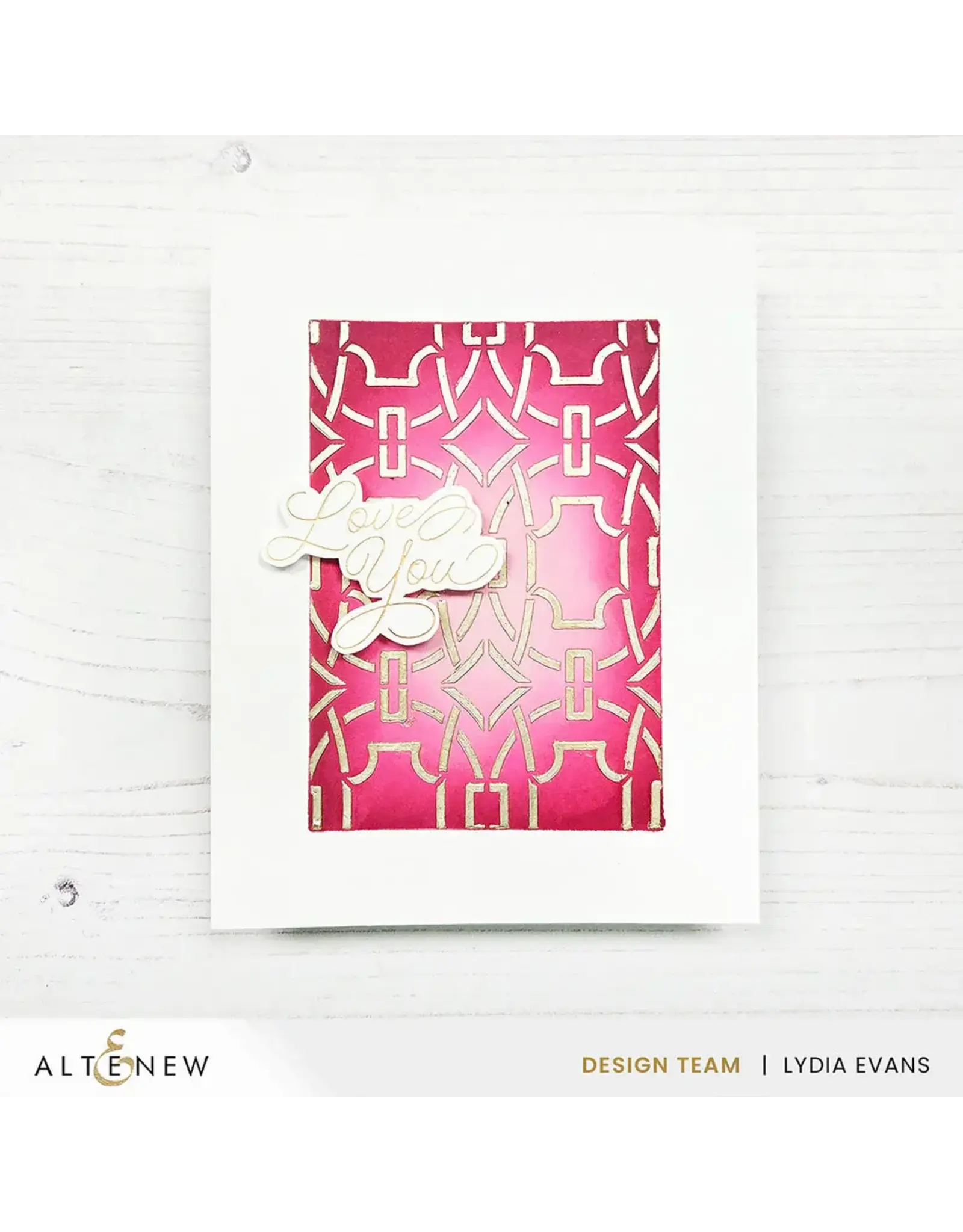 ALTENEW ALTENEW LUXE LATTICE 6x6 BACKGROUND STENCIL