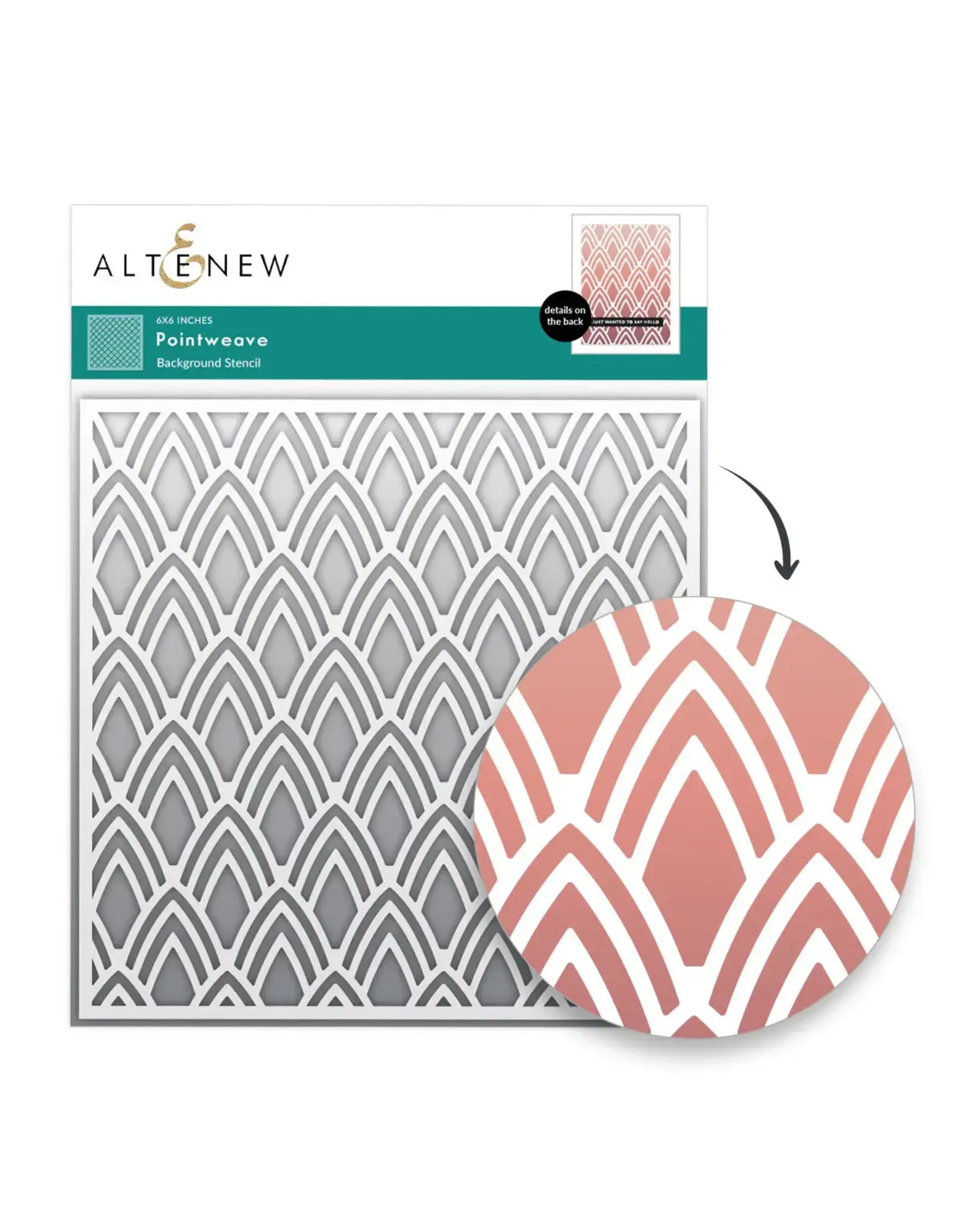 ALTENEW ALTENEW POINTWEAVE 6x6 BACKGROUND STENCIL