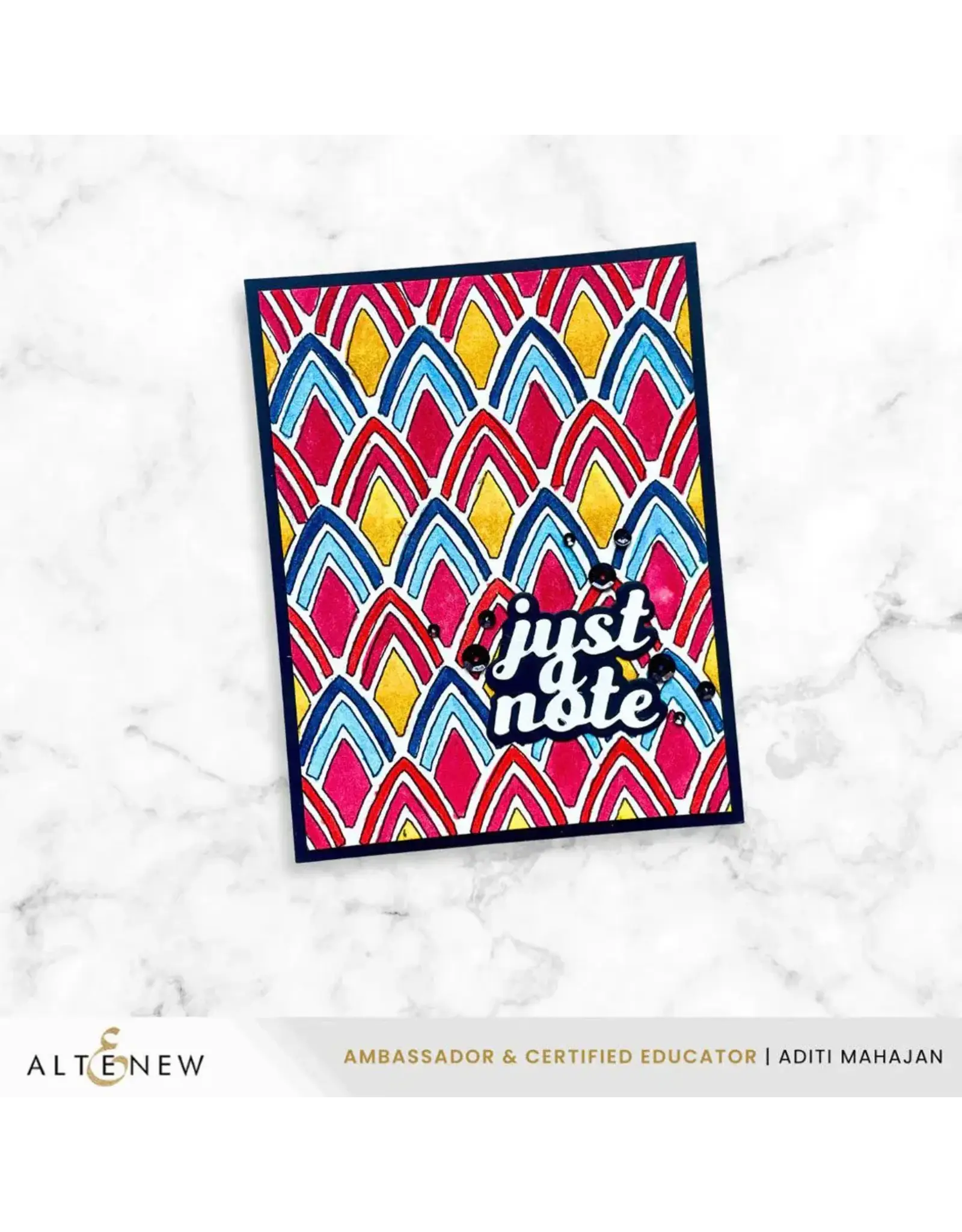 ALTENEW ALTENEW POINTWEAVE 6x6 BACKGROUND STENCIL