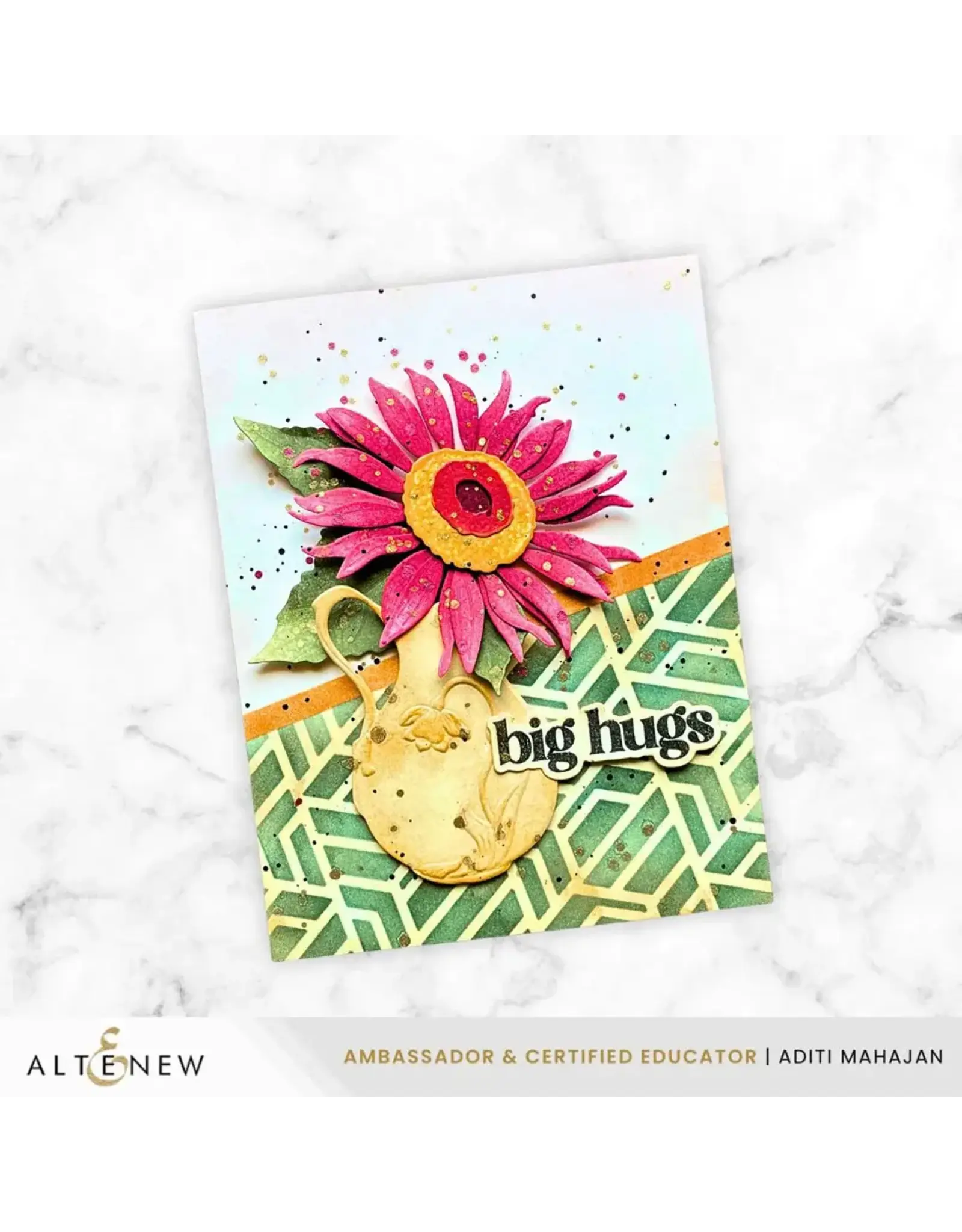 ALTENEW ALTENEW GEOMETRIC MIX 6x6 BACKGROUND STENCIL