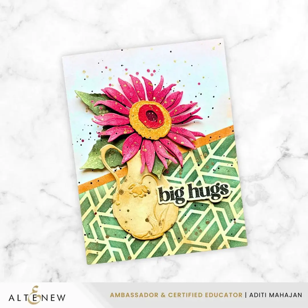 ALTENEW ALTENEW GEOMETRIC MIX 6x6 BACKGROUND STENCIL