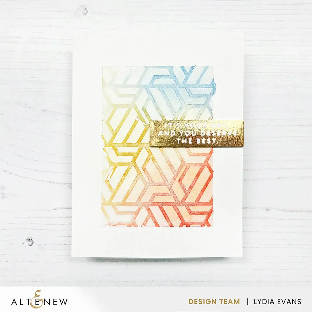 ALTENEW ALTENEW GEOMETRIC MIX 6x6 BACKGROUND STENCIL