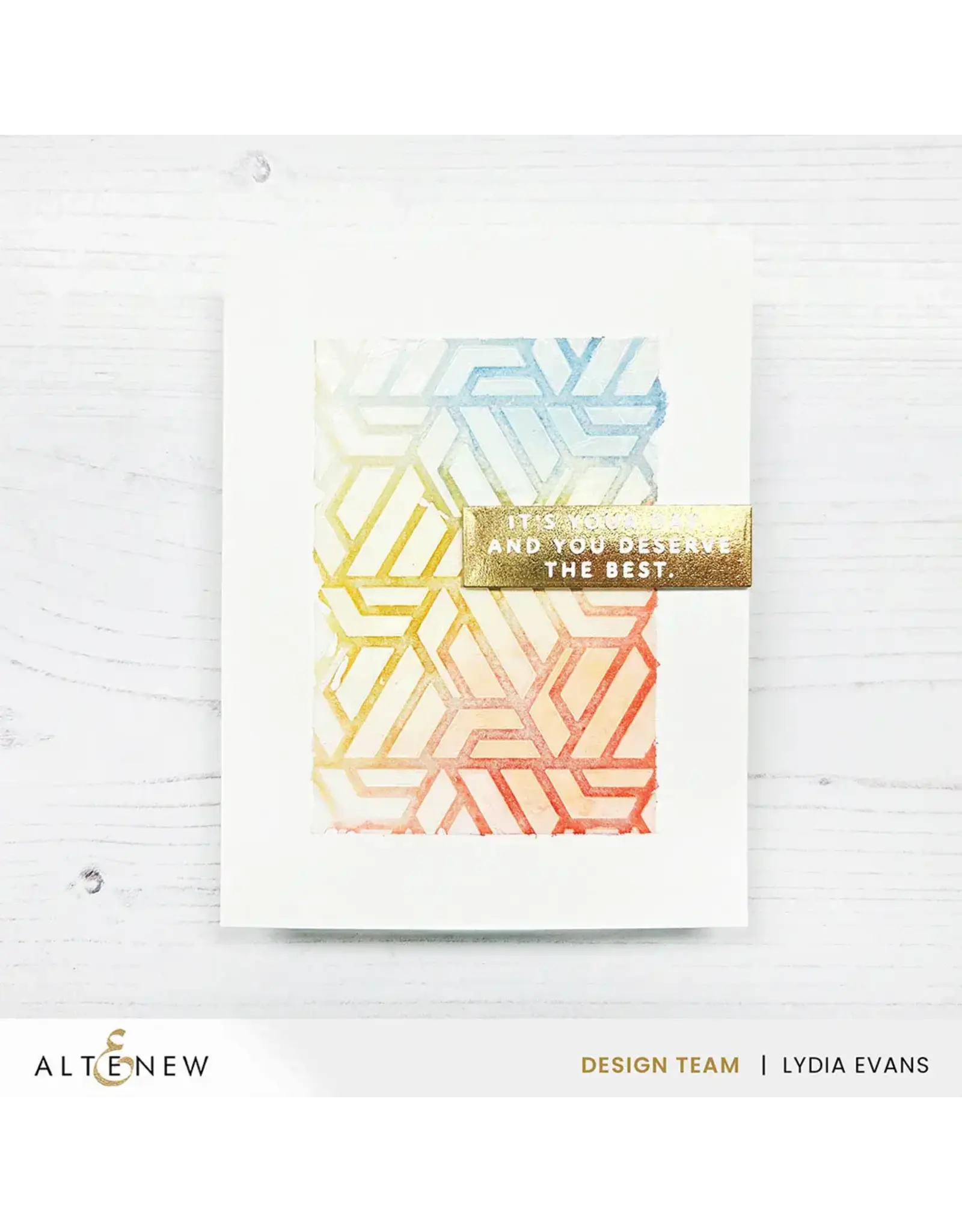 ALTENEW ALTENEW GEOMETRIC MIX 6x6 BACKGROUND STENCIL
