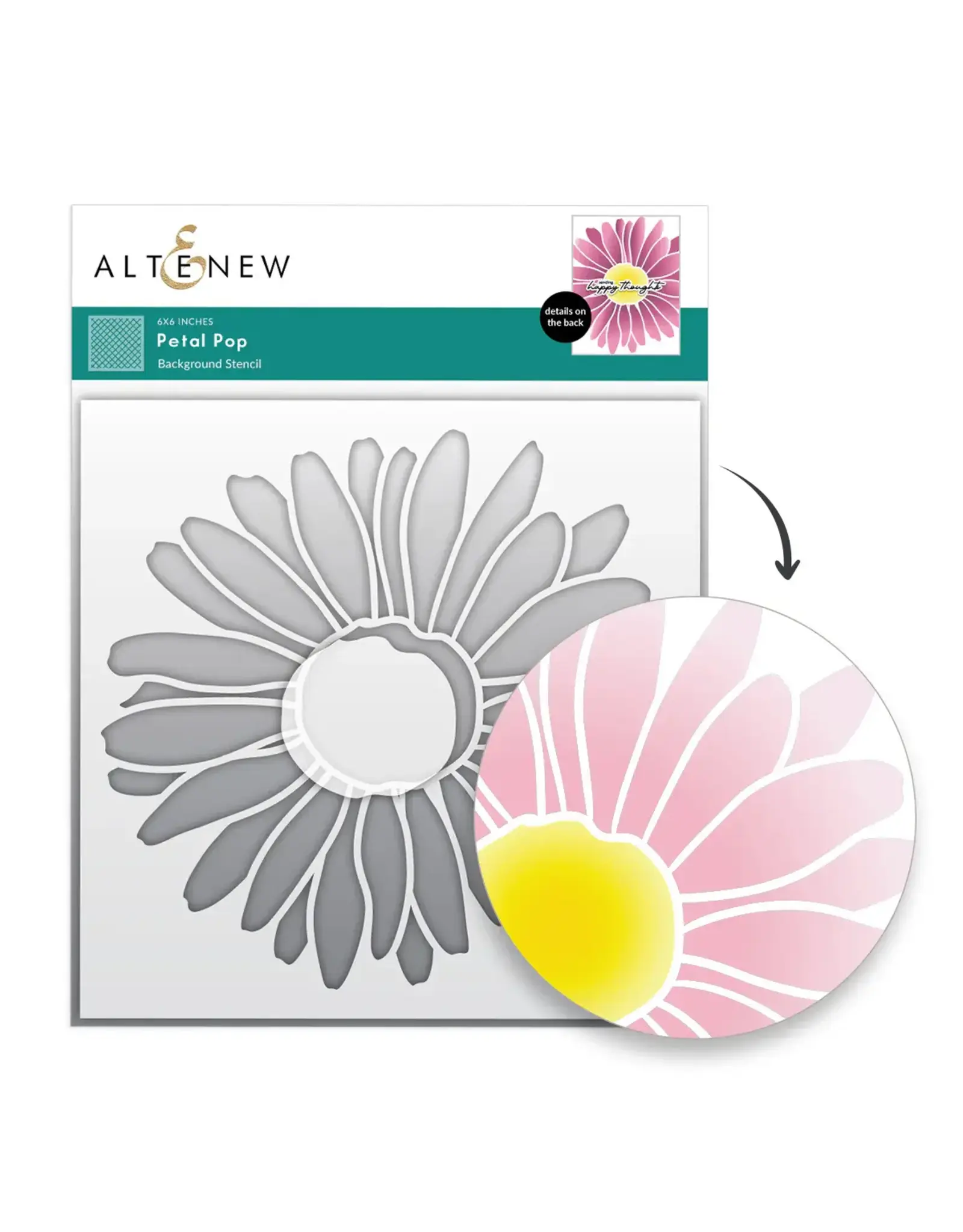 ALTENEW ALTENEW PETAL POP 6x6 BACKGROUND STENCIL