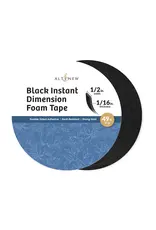 ALTENEW ALTENEW BLACK INSTANT DIMENSION FOAM TAPE 1/16" x 1/2" x 15m