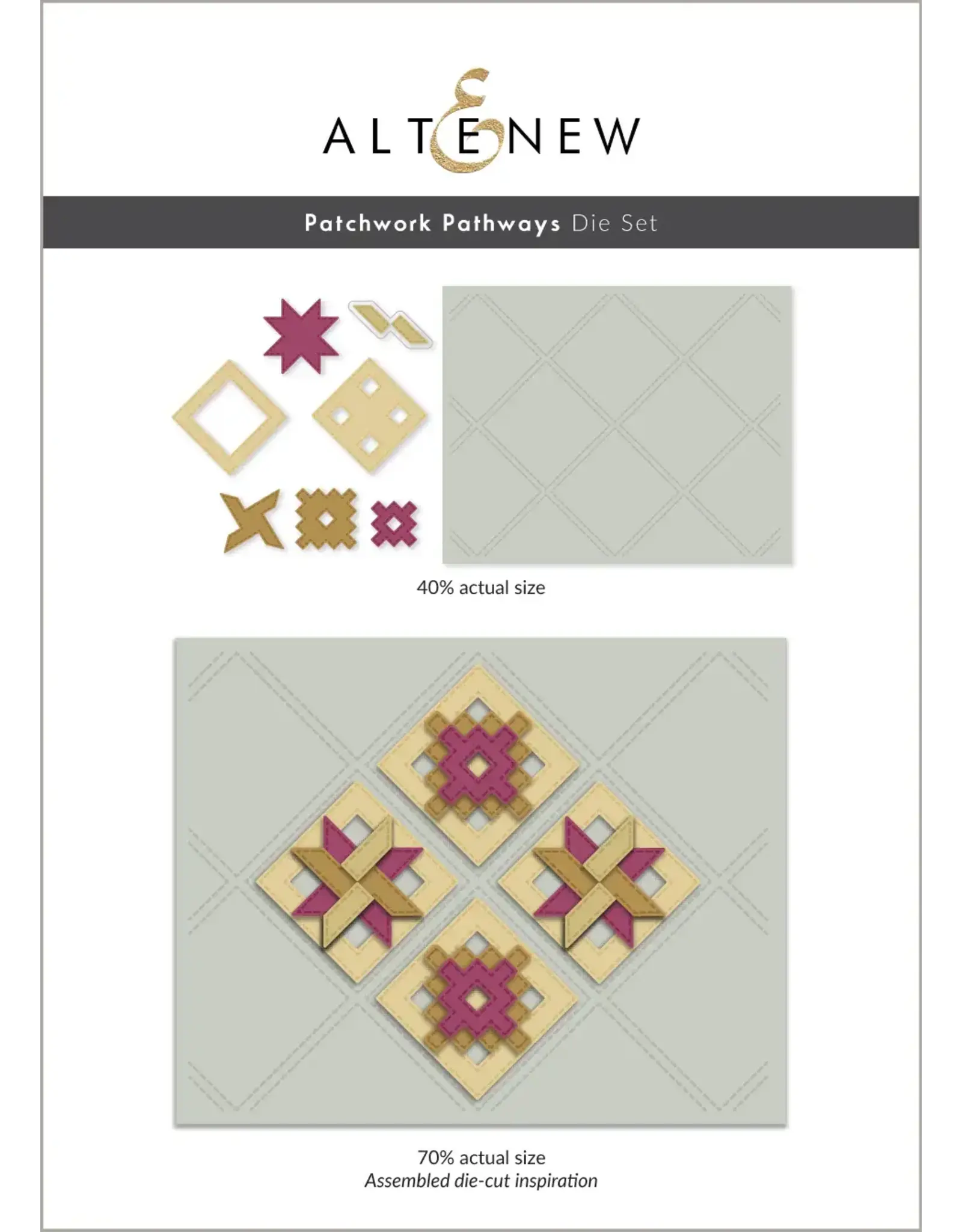 ALTENEW ALTENEW PATCHWORK PATHWAYS DIE SET