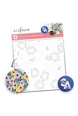 ALTENEW ALTENEW STENCIL ART: STYLED BACKGROUNDS LAYERING STENCIL SET 6/PK