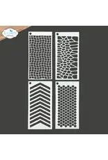 ELIZABETH CRAFT DESIGNS ELIZABETH CRAFT DESIGNS ART JOURNAL SPECIALS BY DEVID JOURNAL STENCILS 10 STENCIL SET 4/PK