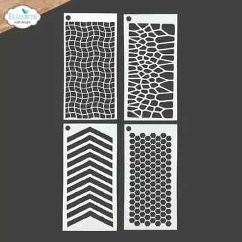 ELIZABETH CRAFT DESIGNS ELIZABETH CRAFT DESIGNS ART JOURNAL SPECIALS BY DEVID JOURNAL STENCILS 10 STENCIL SET 4/PK