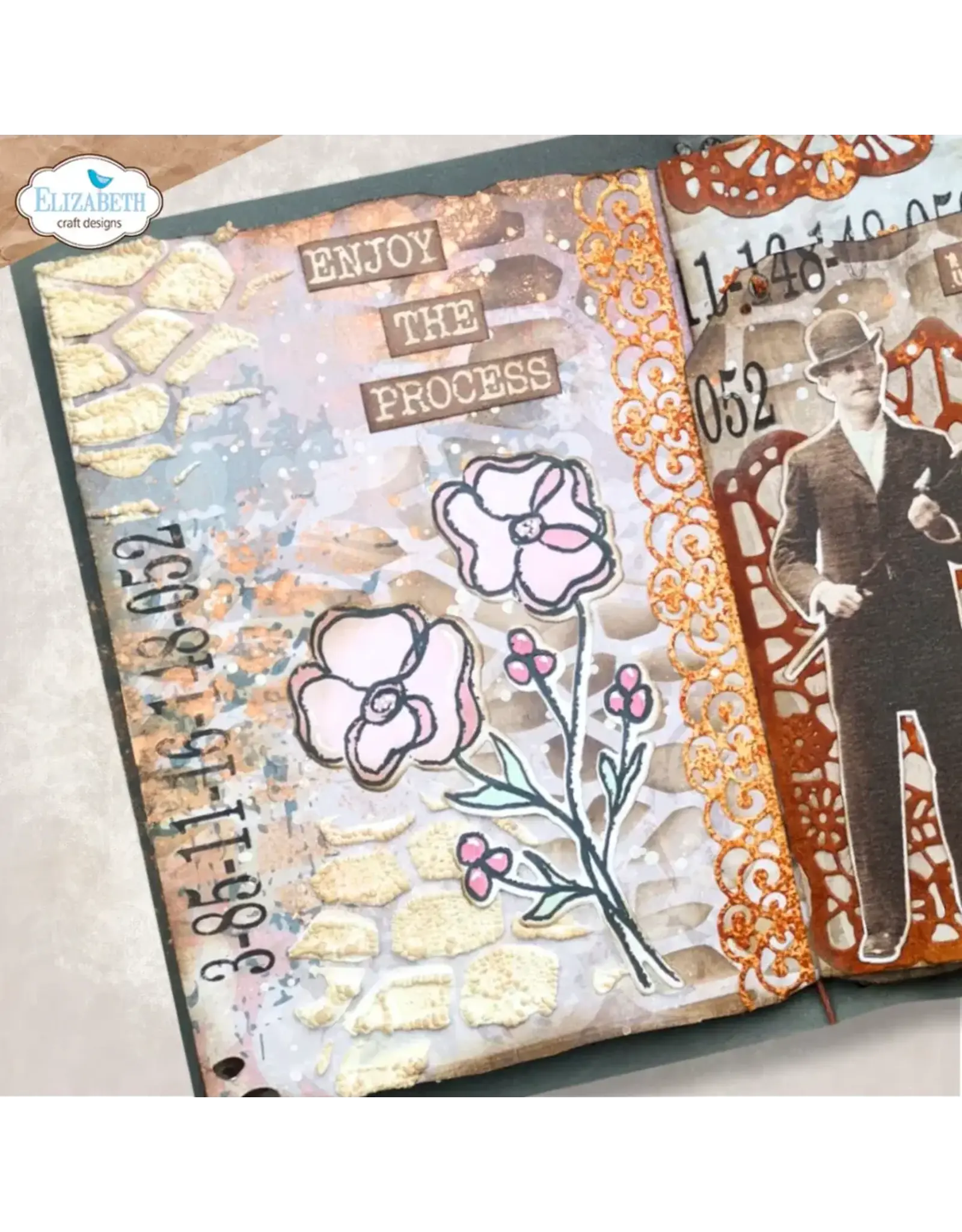 ELIZABETH CRAFT DESIGNS ELIZABETH CRAFT DESIGNS ART JOURNAL SPECIALS BY DEVID JOURNAL STENCILS 10 STENCIL SET 4/PK