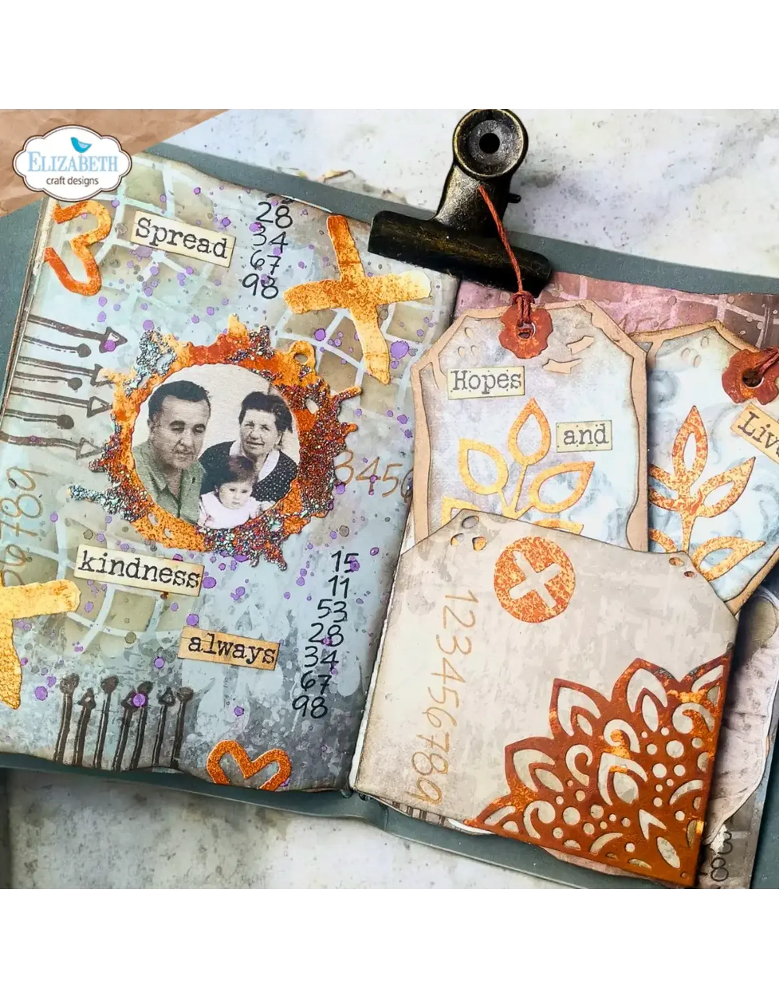 ELIZABETH CRAFT DESIGNS ELIZABETH CRAFT DESIGNS ART JOURNAL SPECIALS BY DEVID JOURNAL STENCILS 10 STENCIL SET 4/PK