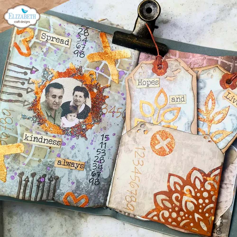 ELIZABETH CRAFT DESIGNS ELIZABETH CRAFT DESIGNS ART JOURNAL SPECIALS BY DEVID JOURNAL STENCILS 10 STENCIL SET 4/PK