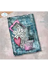 ELIZABETH CRAFT DESIGNS ELIZABETH CRAFT DESIGNS ART JOURNAL SPECIALS BY DEVID FLOWER SCRIBBLES CLEAR STAMP & DIE SET