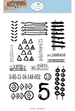 ELIZABETH CRAFT DESIGNS ELIZABETH CRAFT DESIGNS ART JOURNAL SPECIALS BY DEVID SCRIBBLES CLEAR STAMP SET