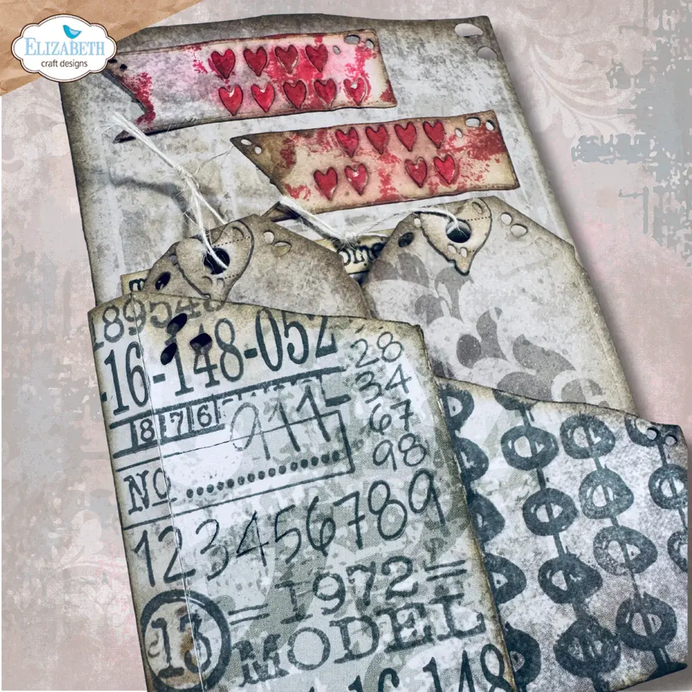 ELIZABETH CRAFT DESIGNS ELIZABETH CRAFT DESIGNS ART JOURNAL SPECIALS BY DEVID SCRIBBLES CLEAR STAMP SET