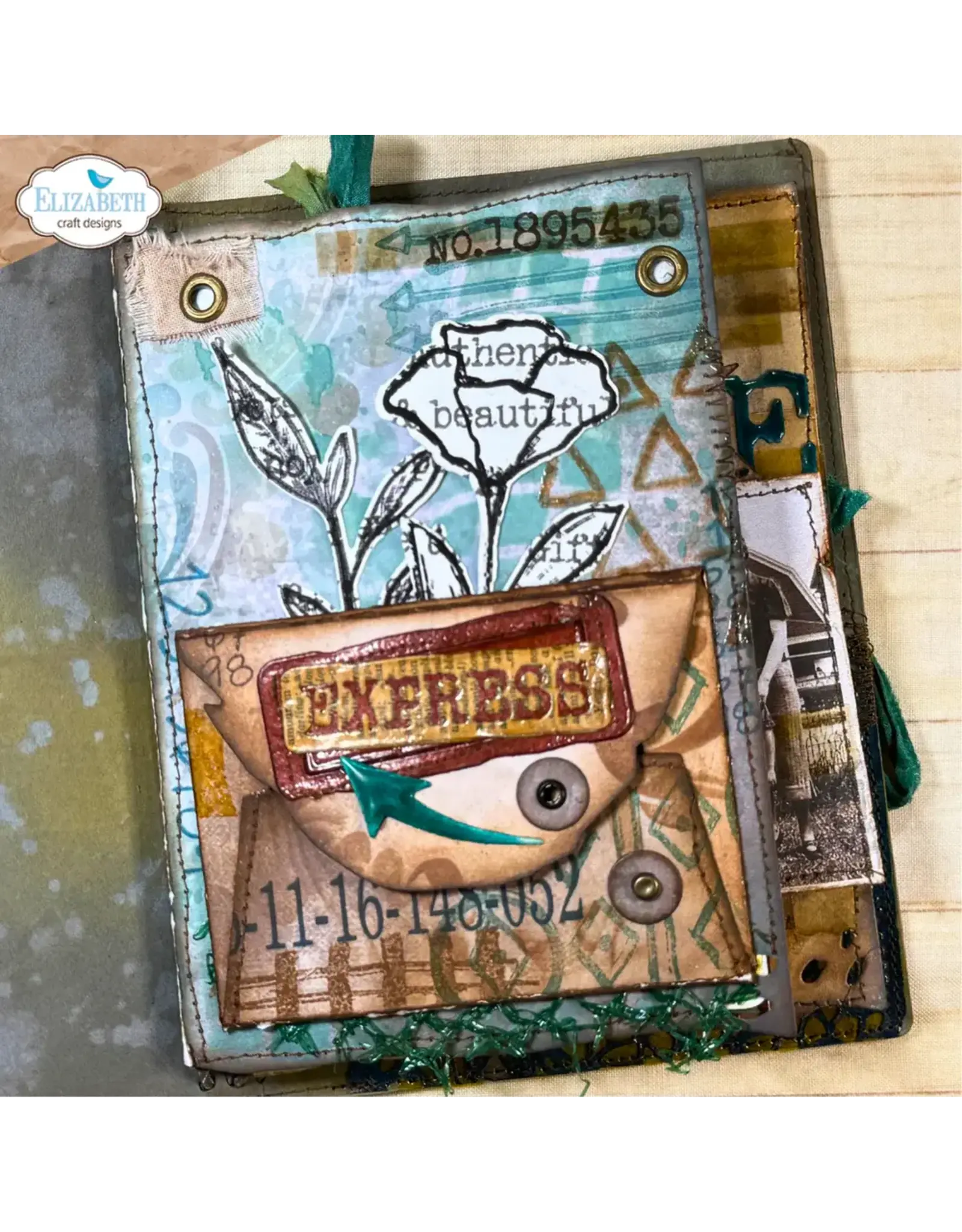 ELIZABETH CRAFT DESIGNS ELIZABETH CRAFT DESIGNS ART JOURNAL SPECIALS BY DEVID GRUNGE ENVELOPE DIE SET
