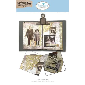 ELIZABETH CRAFT DESIGNS ELIZABETH CRAFT DESIGNS ART JOURNAL SPECIALS BY DEVID LACE ALL OVER DIE SET