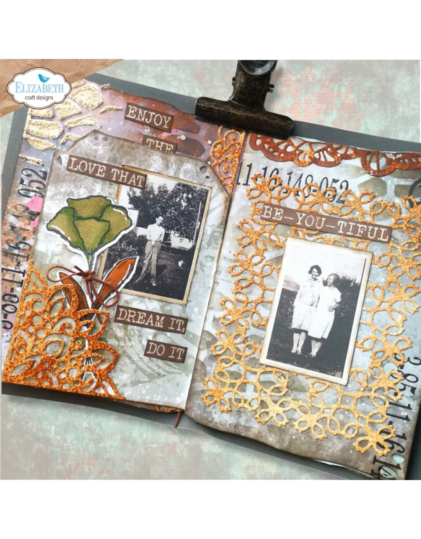 ELIZABETH CRAFT DESIGNS ELIZABETH CRAFT DESIGNS ART JOURNAL SPECIALS BY DEVID LACE ALL OVER DIE SET