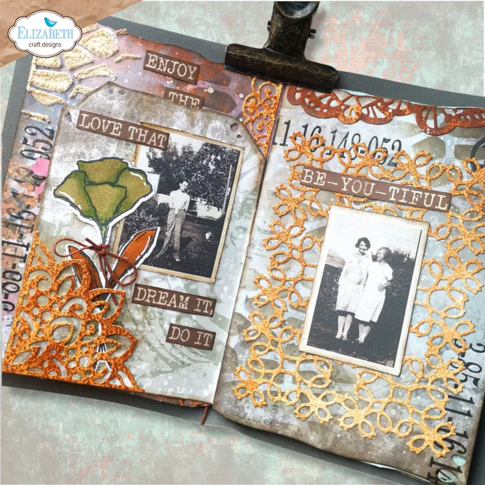 ELIZABETH CRAFT DESIGNS ELIZABETH CRAFT DESIGNS ART JOURNAL SPECIALS BY DEVID LACE ALL OVER DIE SET