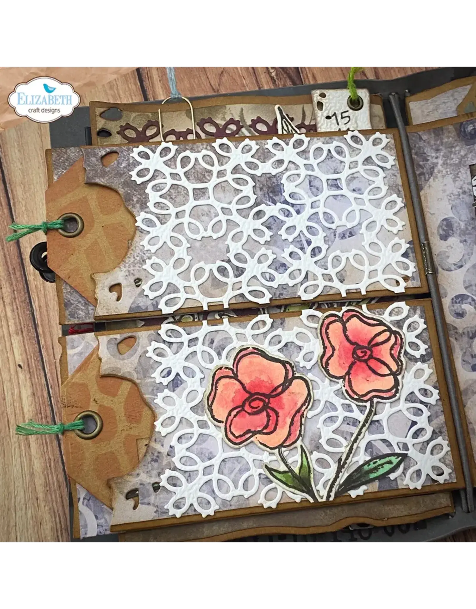 ELIZABETH CRAFT DESIGNS ELIZABETH CRAFT DESIGNS ART JOURNAL SPECIALS BY DEVID LACE ALL OVER DIE SET