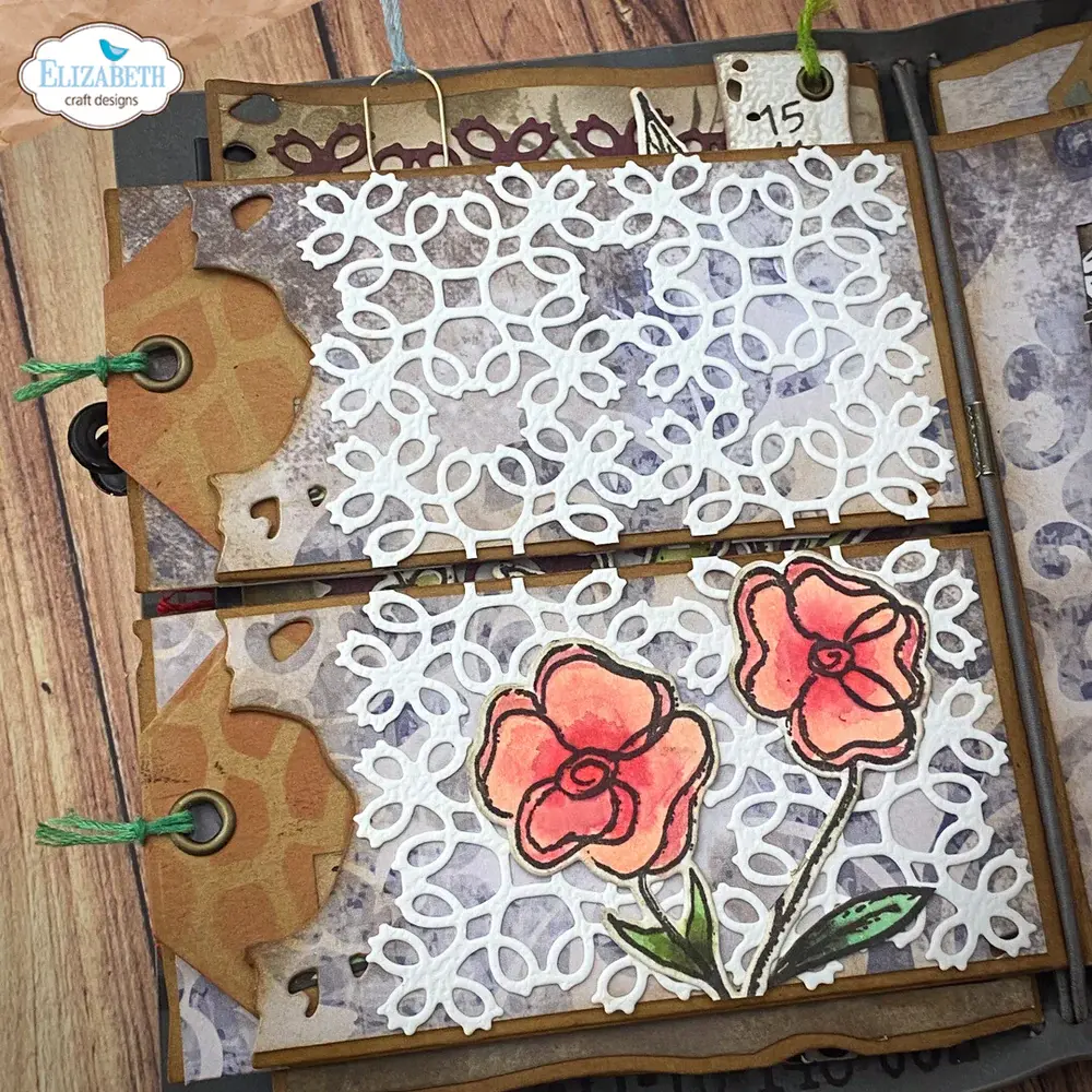 ELIZABETH CRAFT DESIGNS ELIZABETH CRAFT DESIGNS ART JOURNAL SPECIALS BY DEVID LACE ALL OVER DIE SET