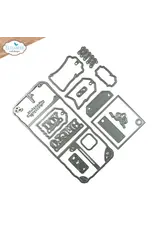 ELIZABETH CRAFT DESIGNS ELIZABETH CRAFT DESIGNS ART JOURNAL SPECIALS BY DEVID EPHEMERA POCKET DIE SET