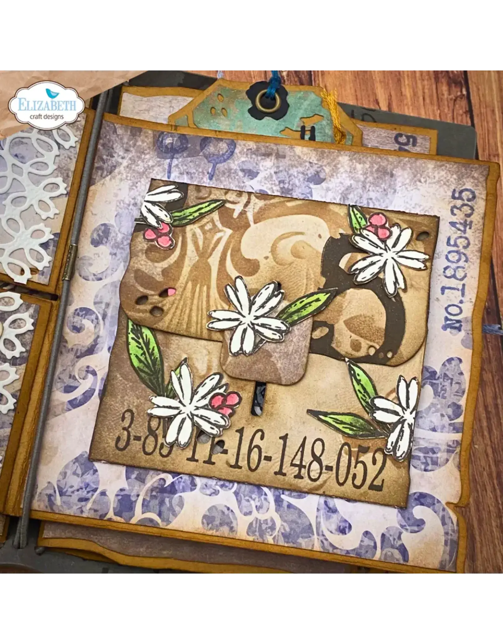 ELIZABETH CRAFT DESIGNS ELIZABETH CRAFT DESIGNS ART JOURNAL SPECIALS BY DEVID EPHEMERA POCKET DIE SET