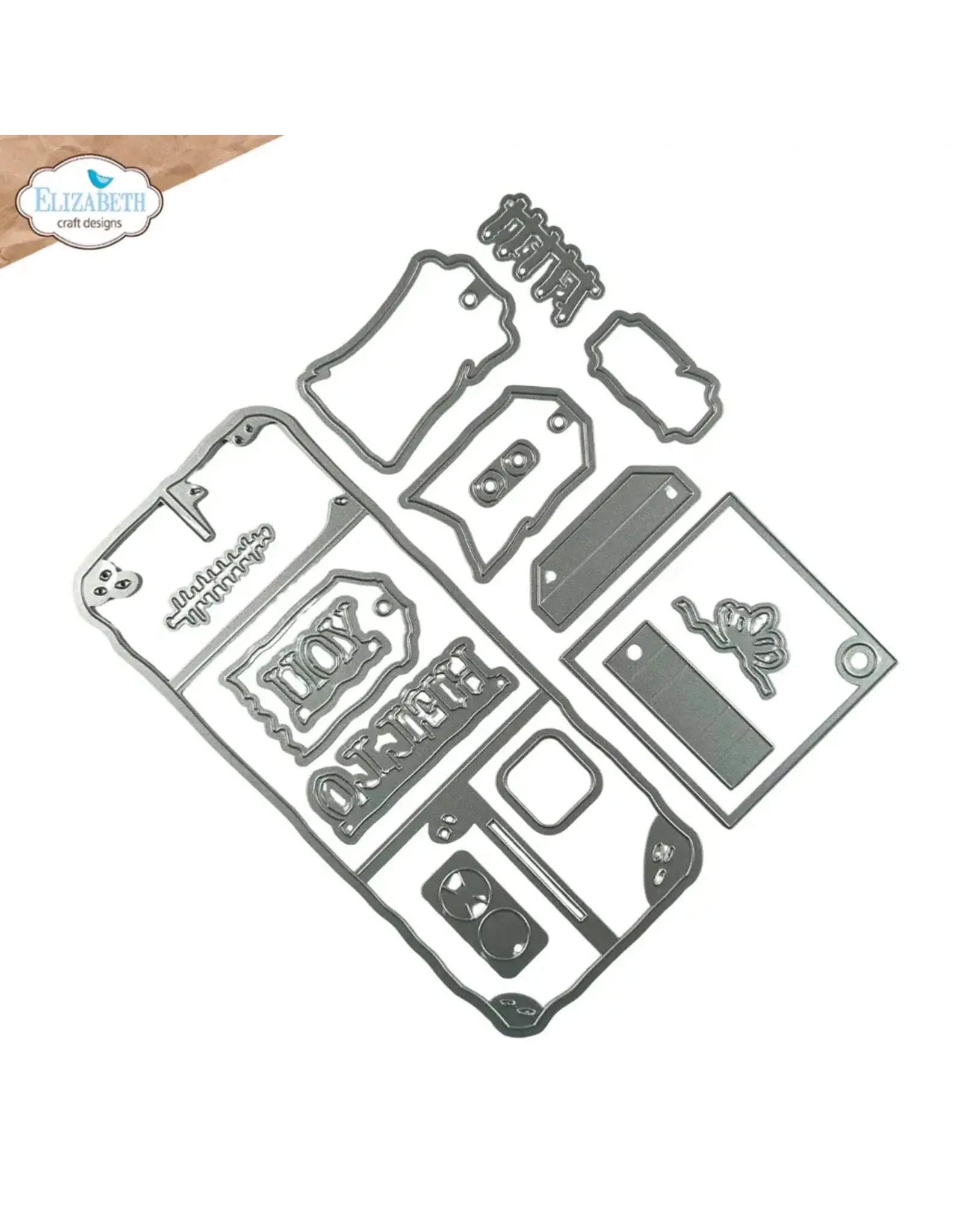 ELIZABETH CRAFT DESIGNS ELIZABETH CRAFT DESIGNS ART JOURNAL SPECIALS BY DEVID EPHEMERA POCKET DIE SET