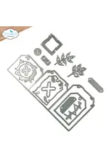 ELIZABETH CRAFT DESIGNS ELIZABETH CRAFT DESIGNS ART JOURNAL SPECIALS BY DEVID TAG FOLDING TRIO DIE SET