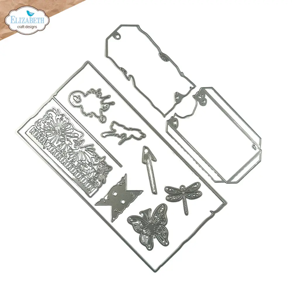 ELIZABETH CRAFT DESIGNS ELIZABETH CRAFT DESIGNS ART JOURNAL SPECIALS BY DEVID SPLIT TAG POCKET PAGE DIE SET