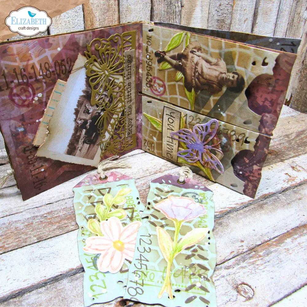 ELIZABETH CRAFT DESIGNS ELIZABETH CRAFT DESIGNS ART JOURNAL SPECIALS BY DEVID SPLIT TAG POCKET PAGE DIE SET