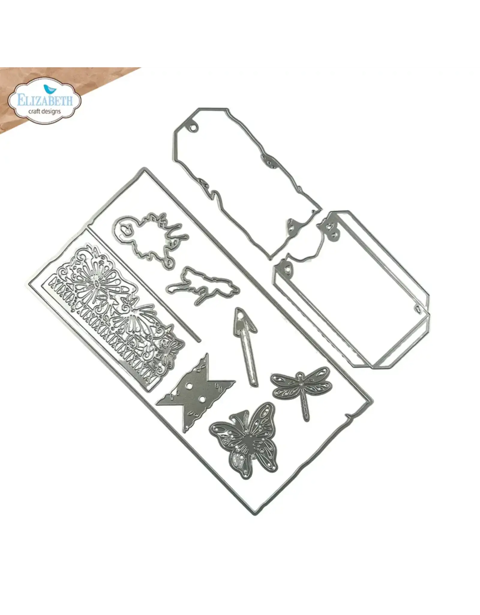 ELIZABETH CRAFT DESIGNS ELIZABETH CRAFT DESIGNS ART JOURNAL SPECIALS BY DEVID SPLIT TAG POCKET PAGE DIE SET