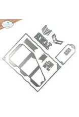 ELIZABETH CRAFT DESIGNS ELIZABETH CRAFT DESIGNS ART JOURNAL SPECIALS BY DEVID TRI-FOLD SLIDER POCKET DIE SET