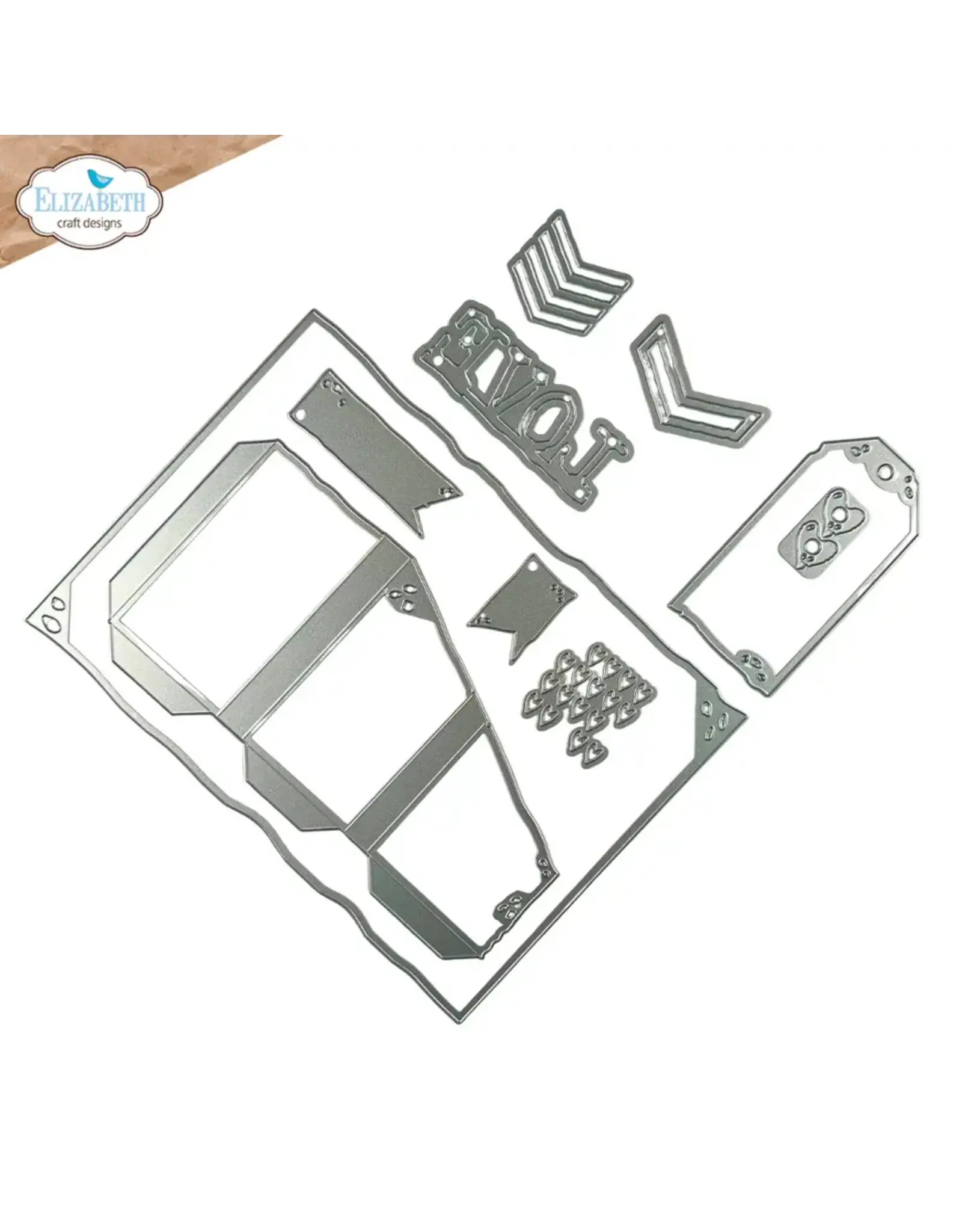 ELIZABETH CRAFT DESIGNS ELIZABETH CRAFT DESIGNS ART JOURNAL SPECIALS BY DEVID TRI-FOLD SLIDER POCKET DIE SET