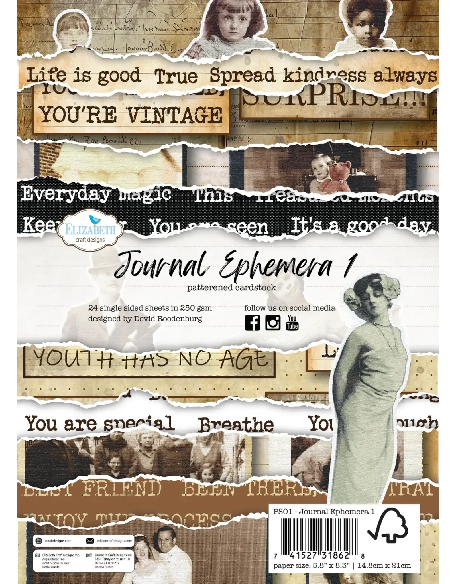 ELIZABETH CRAFT DESIGNS ELIZABETH CRAFT DESIGNS ART JOURNAL SPECIALS BY DEVID JOURNAL EPHEMERA 1