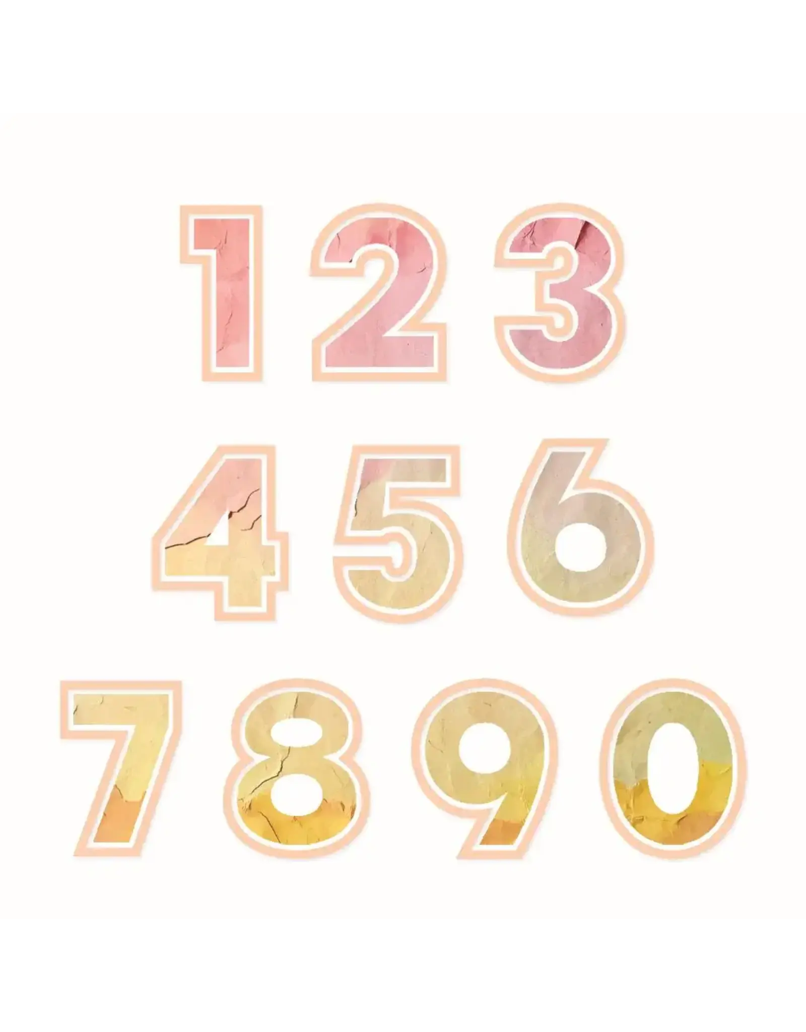 SIZZIX SIZZIX 49 AND MARKET THINLITS THIS OR THAT 2" NUMBERS DIE SET