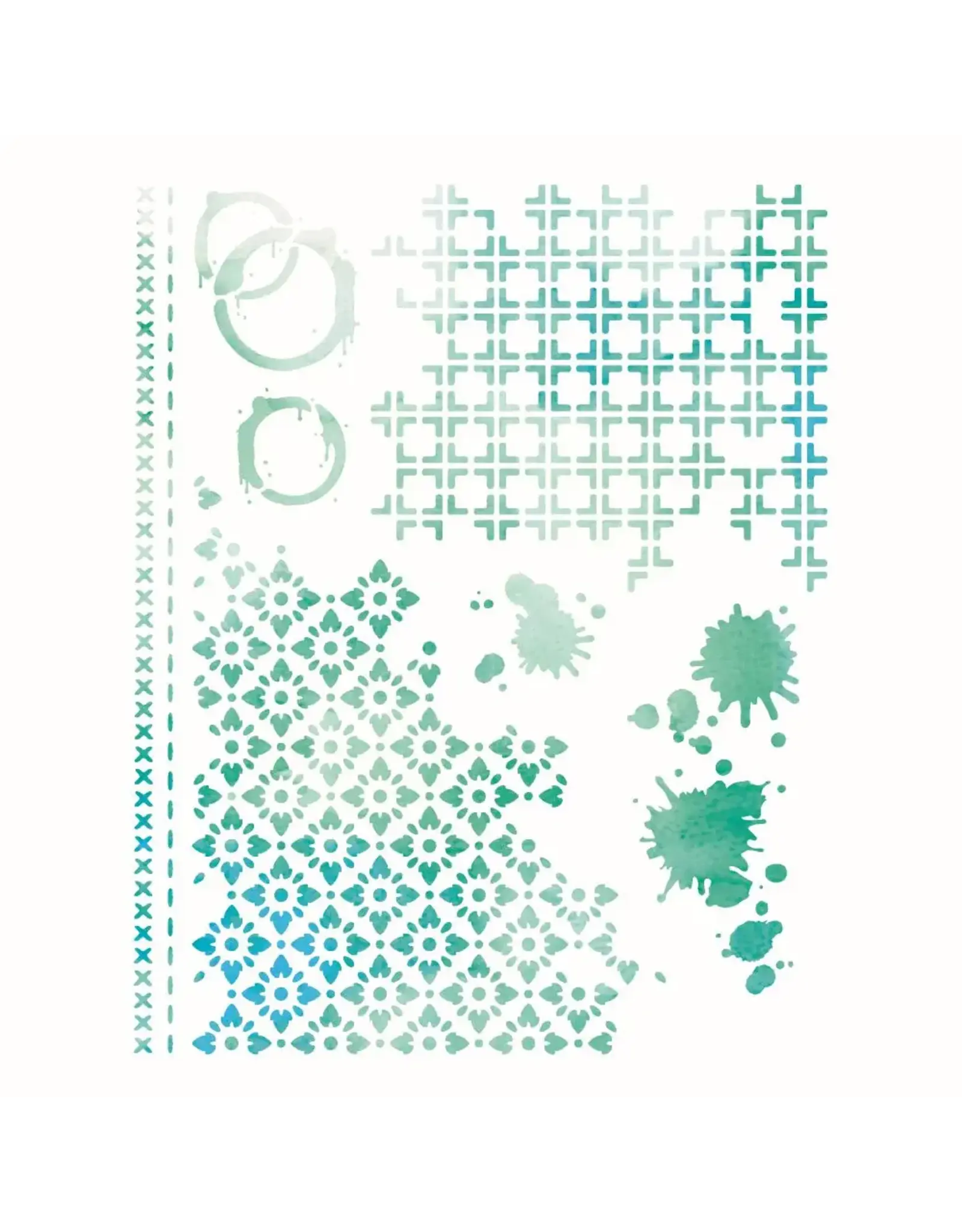 SIZZIX SIZZIX 49 AND MARKET ARTFUL LAYERS A4 STENCIL