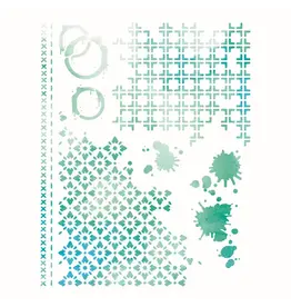 SIZZIX SIZZIX 49 AND MARKET ARTFUL LAYERS A4 STENCIL