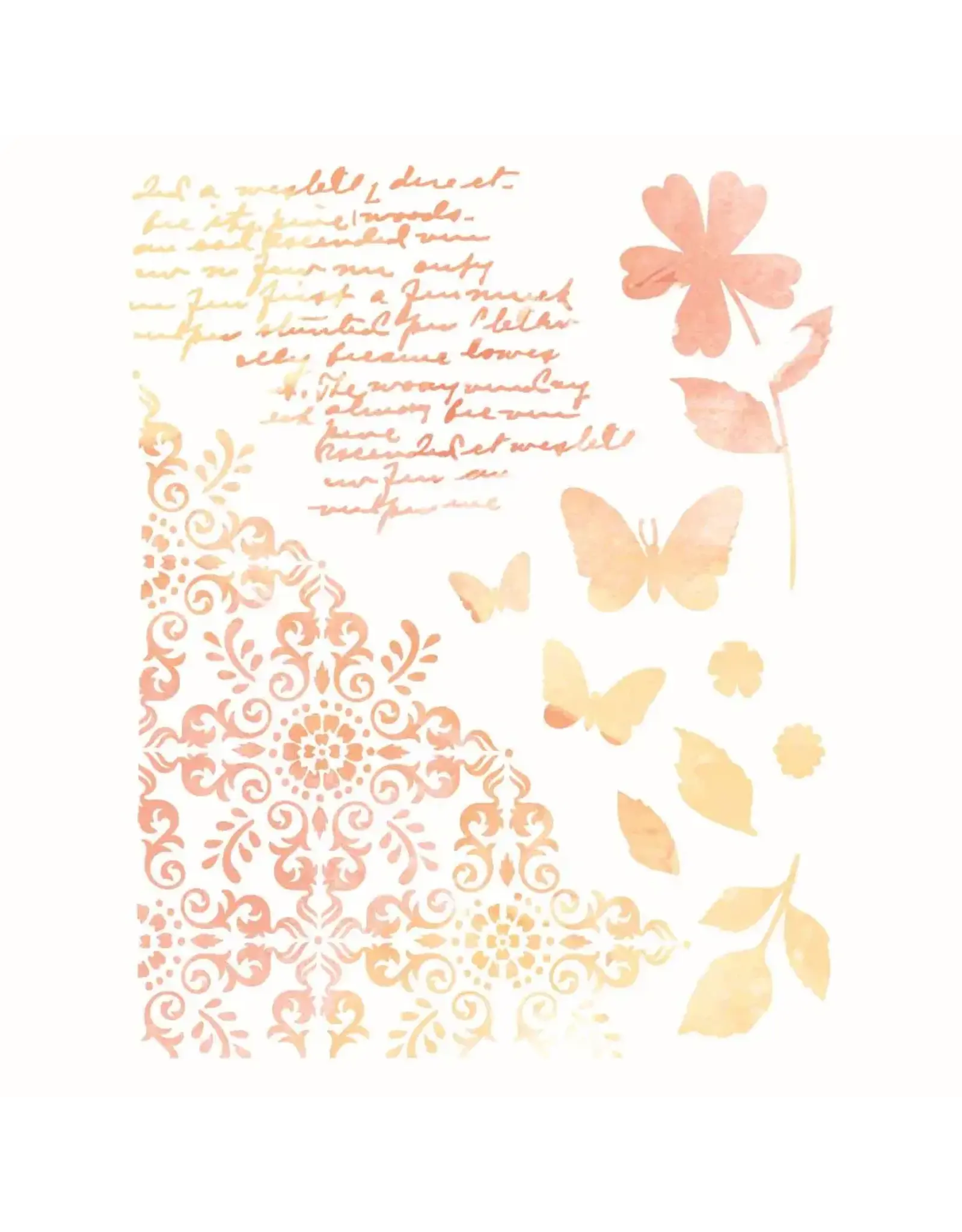 SIZZIX SIZZIX 49 AND MARKET PETAL PLAY A4 STENCIL